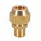 Male Thread Brass Fitting 1/8 1/4 3/8 1/4, Expansion Estuary Flared Adapter, Flaring Directly Connector for Air Conditioner(8MM*3/8 INCH)