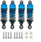 RC Teile Für Tamiya Für TT-02 TT-02d M-05 M-06 1/10 4 Stück RC Auto Stoßdämpfer Aluminium Legierung Dämpfer Set 60mm Ersatz Upgrade Teile(Blue)