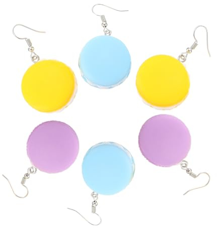 VANZACK 3paare Hamburg Ohrstecker Mode Ohrschmuck Damen Ohrringe Kreative Harz Ohrringe Für Alltag Geburtstag Geschenk