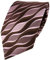 Seidenkrawatte rosa braun dunkelbraun Wellenmotiv - Krawatte Seide Tie Binder