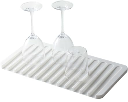 Yamazaki Drainer Tray, Silicone, White, One Size