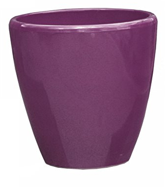 Hentschke Keramik Pflanztopf/Pflanzkübel frostsicher Ø 30 x 30 cm, Fuchsia, 029.030.36 Blumenkübel für Draußen + Innen - Made in Germany