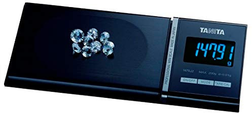 Tanita Mini LED Scale, 0.2 kg Capacity, Portable and Lightweight, for Envelopes, Jewellery