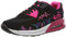 PADGENE Chaussures de Course à Coussin, Tricot Femme Chaussures de Course de Voyage Décontracté, Baskets Course Gym Fitness, Chaussures de Sport de Mode en Plein, A - Noir, 37 EU