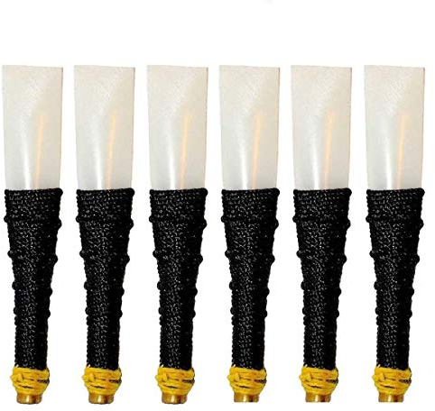 DUDELSACK Synthetik Kunststoff Chanter Blätter Set von 6 PCS Schwarz/Practice Chanter Blätter