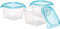 Curver Vorratsdose-Set Fresh&Go 3x0,45l in transparent/ozeanblau, Plastik, 35 x 25 x 10 cm