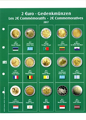 SAFE 7341-19 Münzblatt mit Vordruck für 2 Euro 2017
