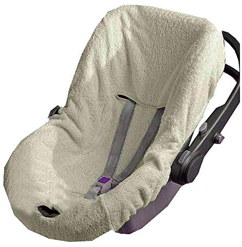 Bubabù Babyschale aus Frottee cremeweiß