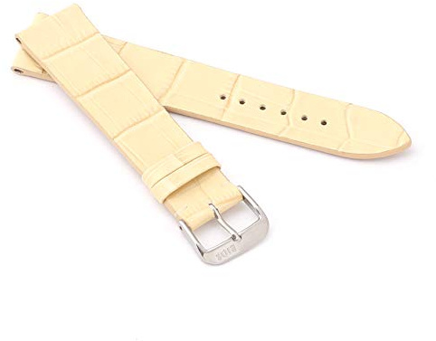 RIOS 1931 Unisex Uhrenarmband Alligator Style Modell Miami 16 mm Sand