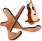 Eidoct Gitarrenständer Holz verdickt Universal, Holz X-Rahmen Stabiler Instrumentenständer mit weichen Lederkanten für akustische klassische Bassgitarren