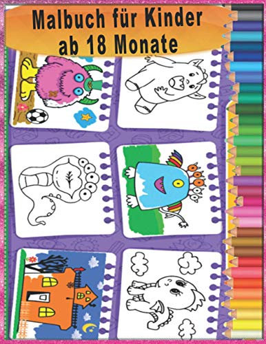 Malbuch für Kinder ab 18 Monate
