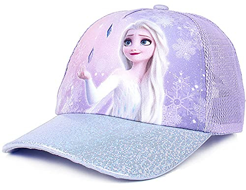 Fancyland ELSA Kinder Glitzer-Trucker Cap MädchenJungen Anna und ELSA Sonnenhut UV Schutz