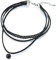 COOLSTEELANDBEYOND Damen Schwarz Choker Halsketten Halskette mit Schwarz Wulst Anhänger