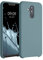 kwmobile Hülle kompatibel mit Huawei Mate 20 Lite Hülle - Silikon Handy Case - Handyhülle weiche Oberfläche - kabelloses Laden - Arctic Night