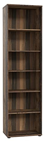 FORTE TEMPRA 2 Regal mit 5 Einlegeböden, Holzwerkstoff, Old – Wood Vintage Dekor, (B x H x T) 54 x 197,5 x 34,8 cm