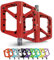 IMPALAPRO Fahrradpedale Aus Nylon Rutschfest - Breites Plattform 9/16 Zoll Bearing Wasserdicht Anti-Staub - Für Mountainbike, MTB, Rennrad, BMX (Rot)