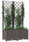 Tidyard Hochbeet mit Rankgitter Pflanzkübel Pflanzkasten Blumenkübel Gartenspalier Spalier Rankhilfe Rankkasten Braun 80x40x136 cm PP