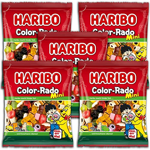5 er Set Haribo Color-Rado Mini 5 x 160g
