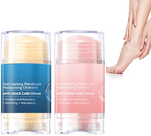 2Pcs Crème pour les Pieds Hydratant,Exfoliant Crème, Fissures Guérir Pommade,Crèmes Pieds Anti-Crevasses, Crème anti-déchirure pour peau d'hiver, Crème Apaisante Pieds Naturels