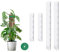 MIXC Moosstab Rankhilfe Zimmerpflanzen 2 Stück 61cm und 2 Stück 38cm Pflanzstab Plastik Pflanzenstütze für Monstera Kletterpflanzen mit 1.5m Pflanzenbänder Klett