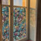 Neukids Selbstklebende Blumen-Fensterfolie, statische Haftung, farbige Fensterfolie, dekorative Fensteraufkleber, blaue Magnolie, Schlafzimmer, Wohnzimmer, Küche, Badezimmer, Büros,