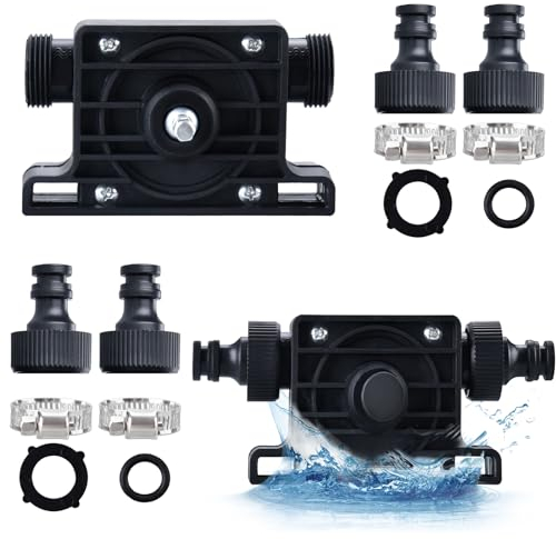 Mini Pompe a Eau,Pompe Manuelle pour Perceuse Electrique,Pièces et Accessoires de Pompes à Eau, Pompe a Eau sur Perceuse,pour Transporter de L'Eau,de L'huile et D'autres Liquides.Pour Maison Jardin