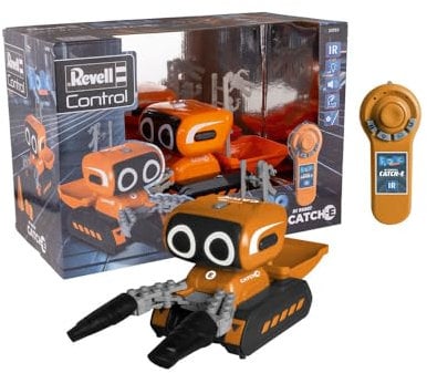 Revell RC, Catch-E Roboter, Programmierbarer Roboter mit Vorwärts-, Rückwärts- und Drehbewegungen, Greiffunktion per Einhand-IR-Fernsteuerung, Ideal für Kinder ab 6 Jahren