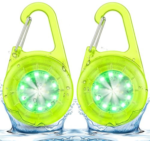 LED Blinklicht Sicherheitslicht IP68 Wasserdicht USB Aufladbar Sicherheit Licht für Kinder Schulranzen Nachtläufer Bergsteiger Hunde Leuchtanhänger Clip Dauerlicht und Blinklicht 2er