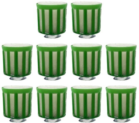 Soporte fijo para plantas acuáticas, kit de 10 macetas de fijación de plantas de acuario, accesorios de acuario para plantas subacuáticas, estabilidad, decoración de paisaje de peceras, 0.8 x 1.2 x