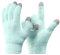 MoyRetty Touchscreen Silicone Moisturizing Gloves for Dry Hands Overnight, Reusable Hand Spa Gloves with Vitamin E & Jojoba Oil(Green)