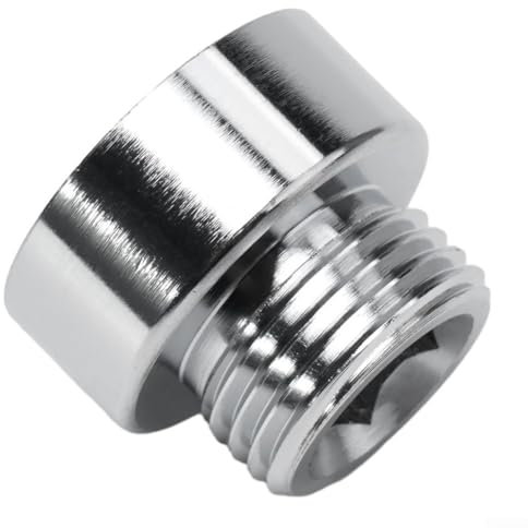 Adaptateur de douche en laiton chromé 34 femelle vers 12 mâles pour flexible de douche (1 pièce)
