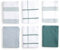 BOSKIMO Paños de Cocina Algodón Premium – Pack de 6 Trapos de Cocina Microfibra y Rizo, Trapos Cocina Algodón Absorbentes, Paños de Limpieza Color Verde Natural