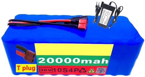 Batteria EBike 36V 20AH Batteria al litio for bici elettrica Batteria eBike Moto Scooter Biciclette elettriche Motore(T plug)