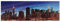 Mendler LED-Bild, Leinwandbild Leuchtbild Wandbild, Timer MVG-zertifiziert - 120x40cm New York, flackernd
