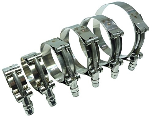 Edelstahlschelle W4 V2A T-Bolzen 57-65mm *** Schlauchschelle T-Bolt Clamp 1.4301 Gelenkbolzenschelle