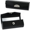 Lippenstiftbox mit Spiegel und Druckknopfverschluss schwarz, Lippenstift-Etui, Kosmetex