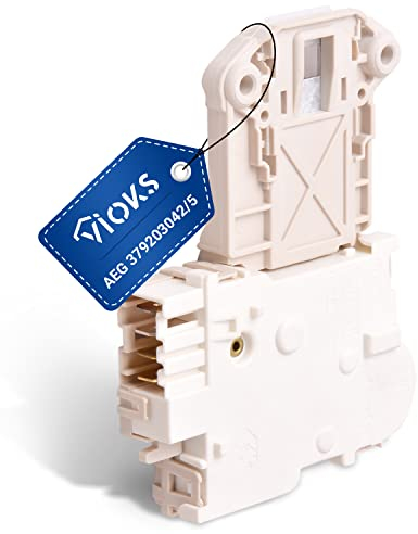 VIOKS Türverriegelung Ersatz für AEG 3792030425 379203042 Bitron DL-S1 Küppersbusch 429873 - Elektrisches Türschloss Verriegelungsrelais Schloss für Waschmaschine Waschtrockner Lavamat