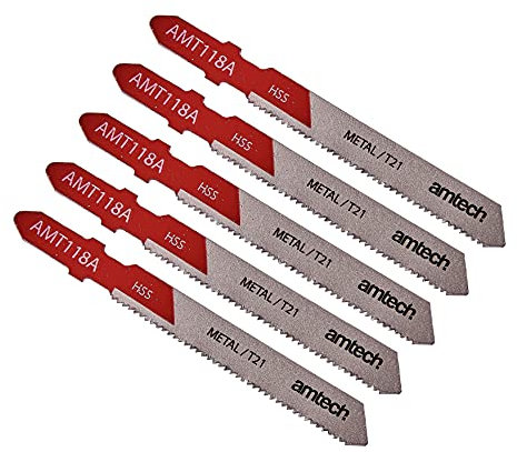 Amtech M1605 5 Piece metal jigsaw blade set (AMT118A)