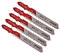 Amtech M1605 5 Piece metal jigsaw blade set (AMT118A)