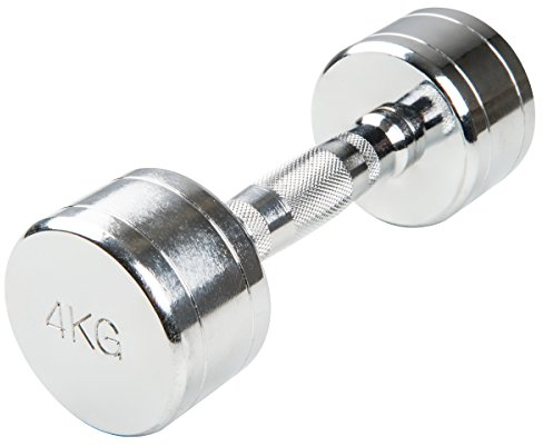 Trendy Sport Chrom Kurzhantel - 1 Stück - 4,0 KG