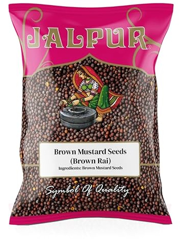 Jalpur Brown mustard Seeds (Brown Rai) 200g – Whole Spice | 100% Pure Brown Mustard Seeds for Cooking, Pickling, Tadka & Traditional Recipes | Mustard Seed with Strong Aroma & Health Benefits