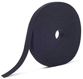 VELCRO Brand ONE_WRAP Tape 3/8 x 25 Yard Double Sided Self Gripping Roll, 189754, Black