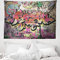 ABAKUHAUS urban Graffiti Wandteppich, surreal Malerei aus Weiches Mikrofaser Stoff Waschbar ohne Verblassen Digitaldruck, 150 x 110 cm, Lila Beige