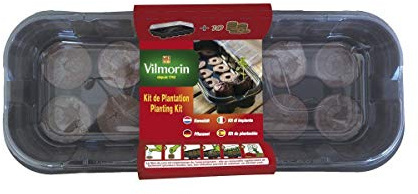 Mini kit de serre souple avec 10 pastilles en fibre de coco