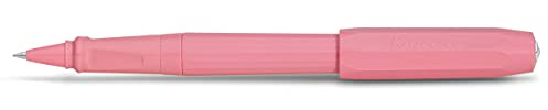 Kaweco PERKEO Rollerball Peony Blossom I Gel- / Kugelschreiber aus Kunststoff in Pink I Anfänger Kuli mit Griffstück für die Schule I 14 g Tintenroller mit 0.7 mm Mine I Gelroller 15,5 cm