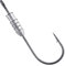 Dr.Fish 20 Pack Fishing Weighted Worm Hooks, Weighted Swimbait Hook Bass Worm Hooks for Soft Plastics Lures Jig Head Hooks Freshwater Saltwater 1/4oz