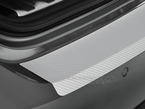 LSF24 - Ladekantenschutzfolie - Silber Carbon-Optik Matt für BMW 5er Limousine Typ G30, M-Paket, BJ 02/2017-2023