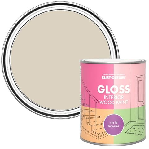 Rust-Oleum Beige Interior Wood Paint in Gloss Finish - Hessian 750ml