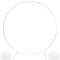 PILIN Cerchio Palloncini Struttura, Arco Palloncini Struttura, Struttura per Palloncini, Cerchio Metallo Allestimenti, Arco Matrimonio Per Compleanno Decorazione Di Nozze 1.8M Bianco