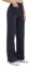 SotRong Womens Casual High Waisted Stretch Casual Pants Button Multiple Pockets Straight Leg Leisure Trousers Wide Leg Elasticated Waist Stretchy Yoga Style Pants Ink Blue XL